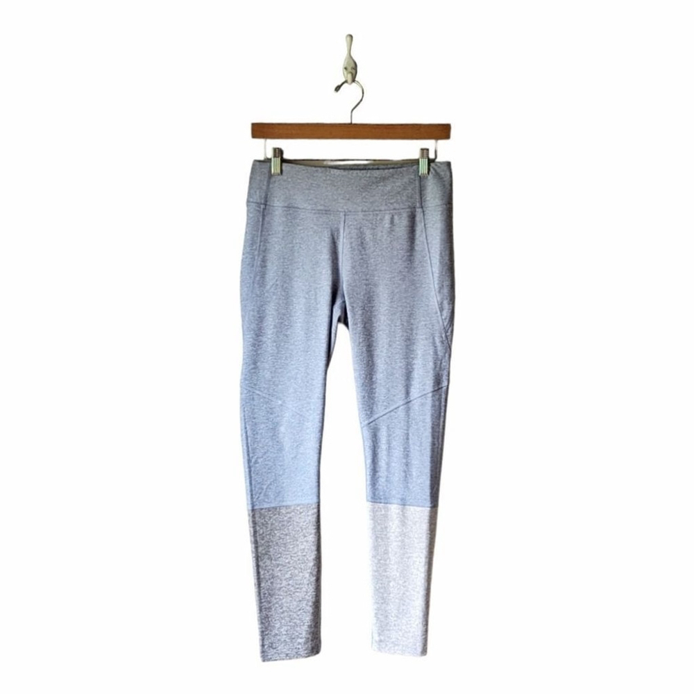 Outdoor Voices 7/8 Dipped Warmup Leggings Blue & Gray sz M - Picture 3 of 9